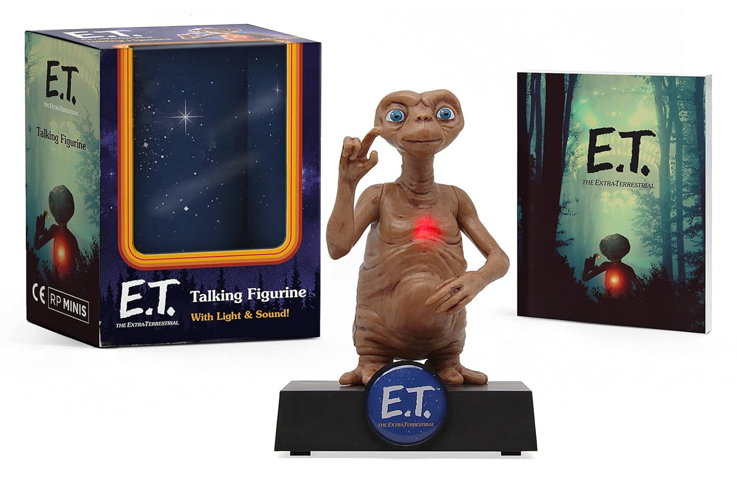 E.T. TALKING FIGURINE : WITH LIGHT AND SOUND!