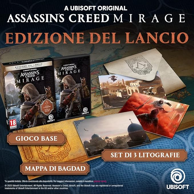 ASSASSIN'S CREED MIRAGE LAUNCH EDITION - NUOVO MAI APERTO