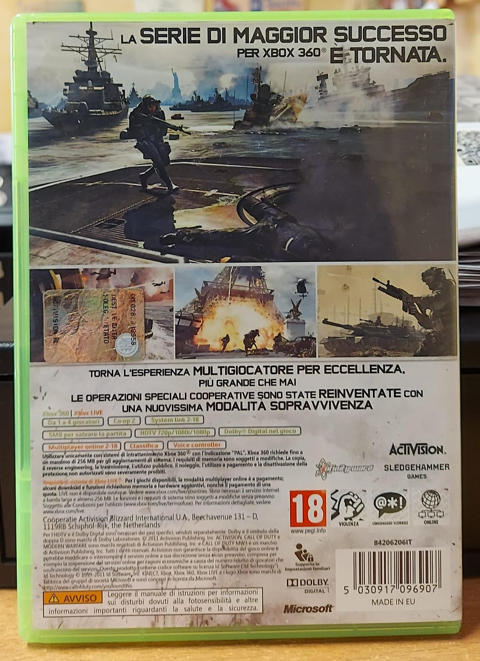 Call of Duty Modern Warfare 3 Xbox 360 - COD MW3 Usato Italiano