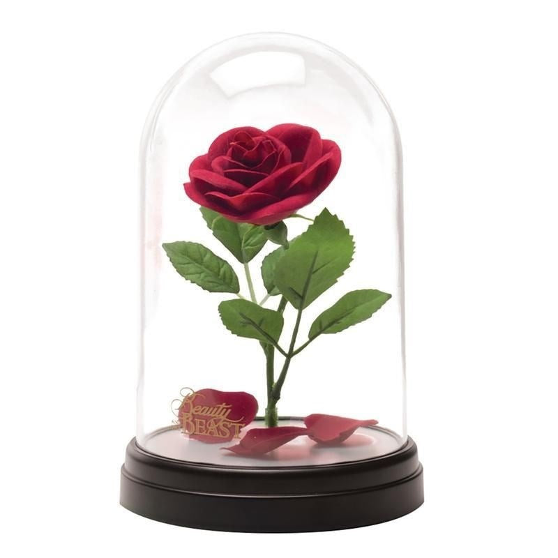 DISNEY LA BELLA E LA BESTIA ROSA INCANTATA LAMPADA