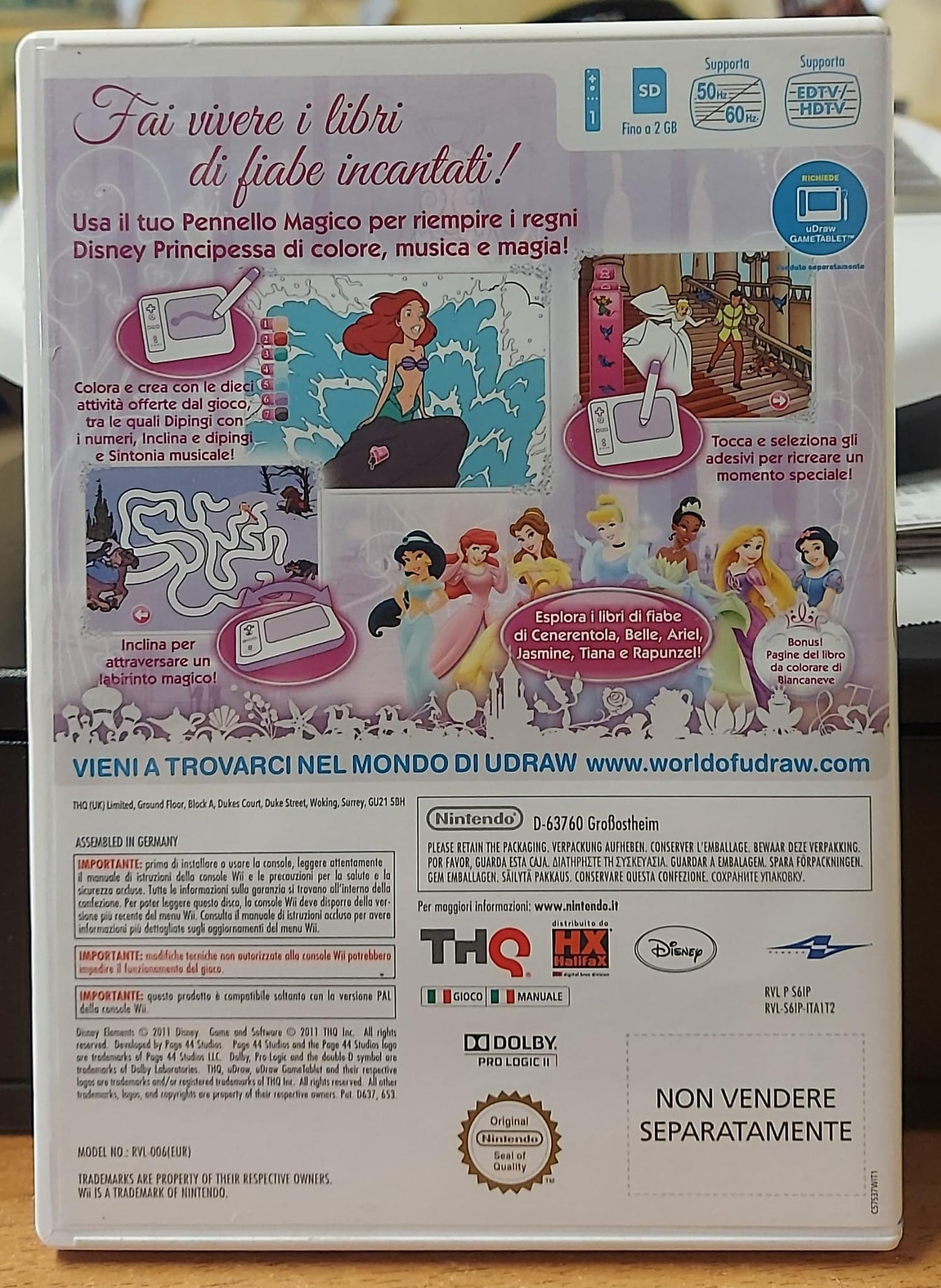 DISNEY PRINCIPESSA I LIBRI INCANTATI - RICHIEDE UDRAW