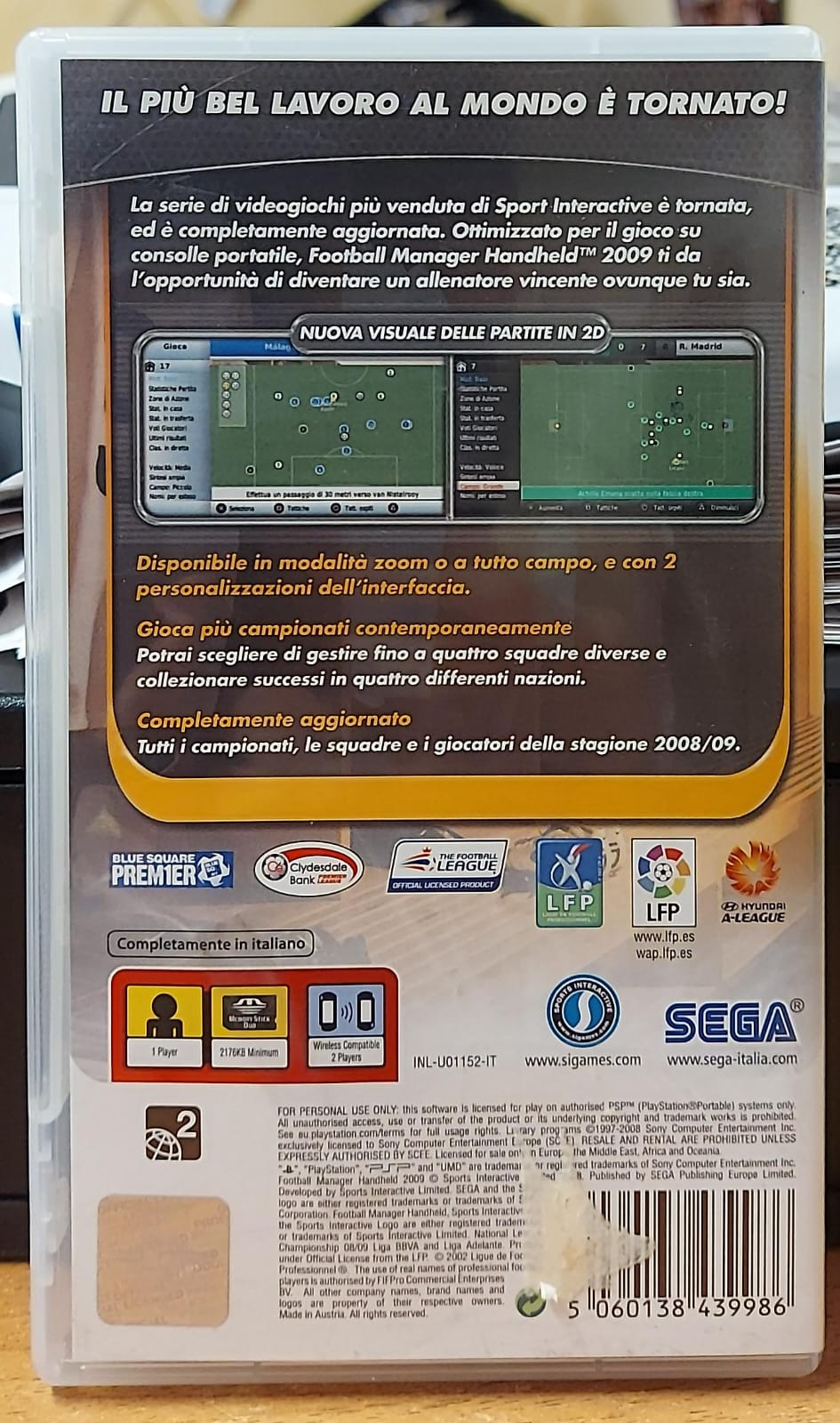FOOTBALL MANAGER HANDHELD 2009