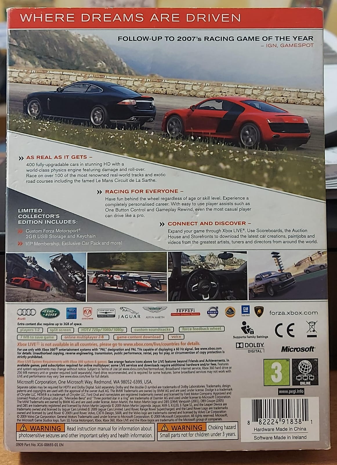 FORZA MOTORSPORT 3 LIMITED COLLECTOR'S EDITION