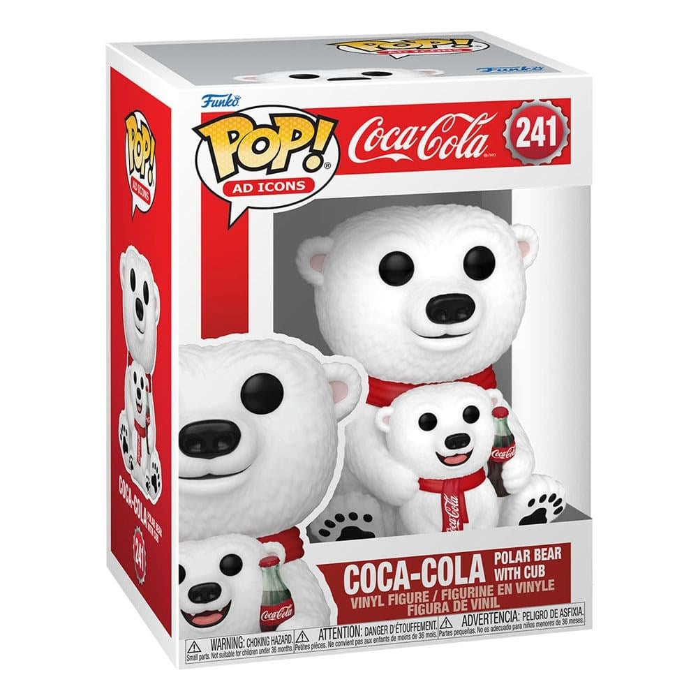 FUNKO POP ICON - 241 COCA-COLA BEAR W/CUB 9 CM
