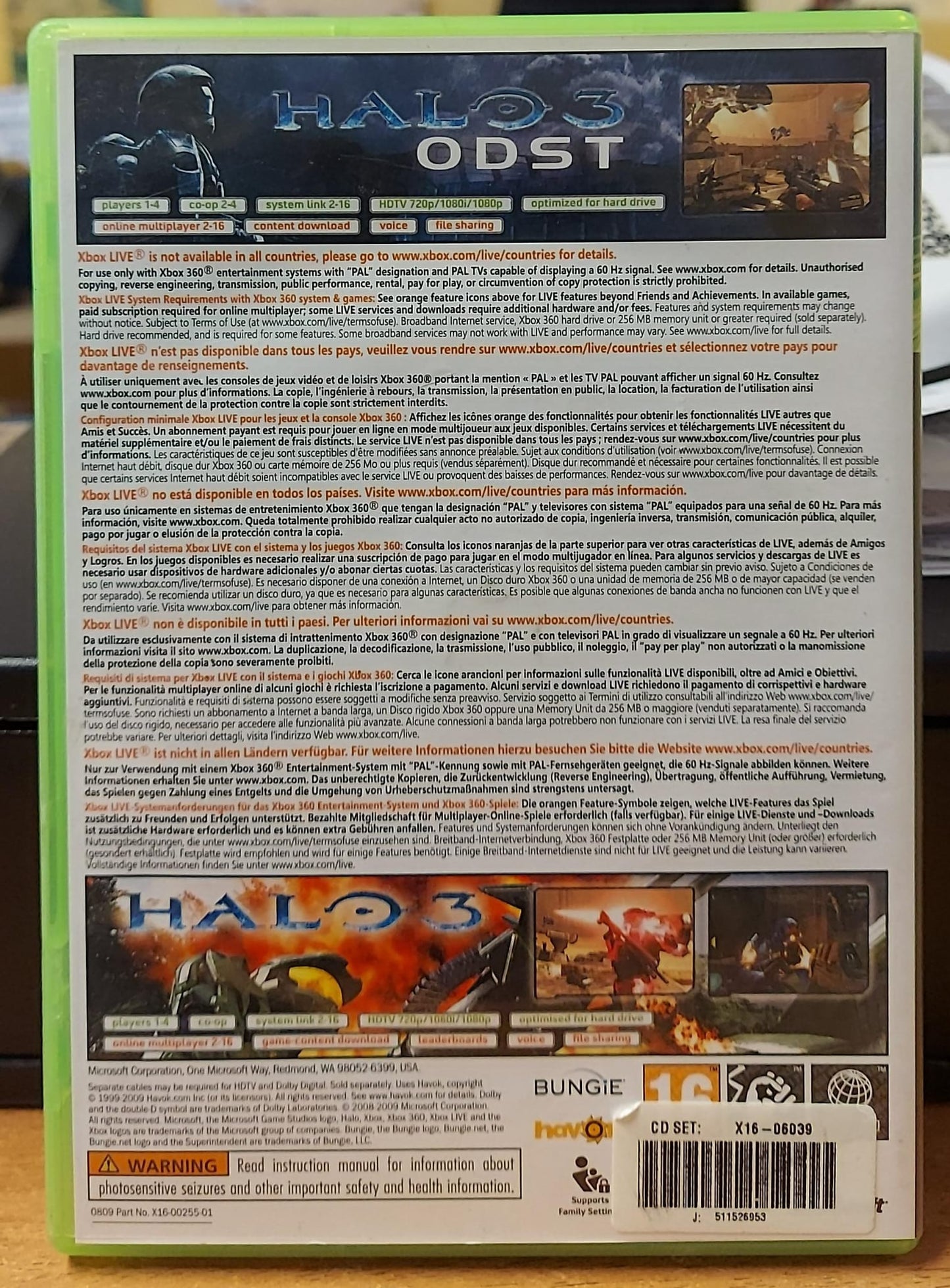 HALO 3 ODST + HALO 3