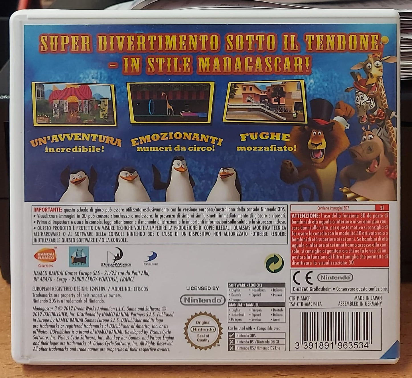 MADAGASCAR 3 RICERCATI IN EUROPA