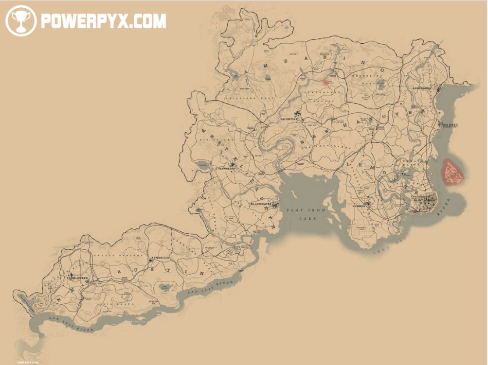 RED DEAD REDEMPTION 2 CON MAPPA FOTOCOPIATA A COLORI
