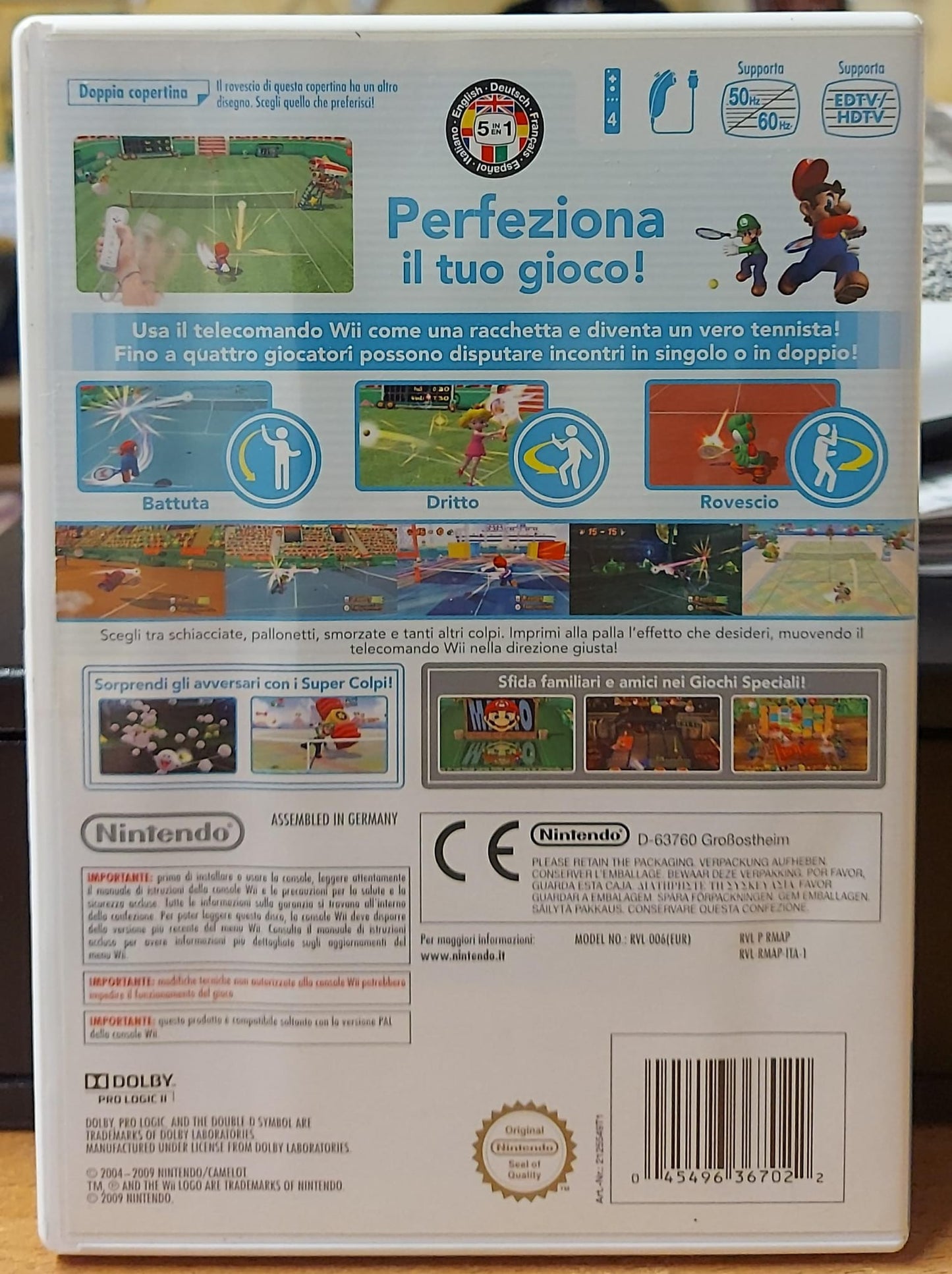 MARIO POWER TENNIS