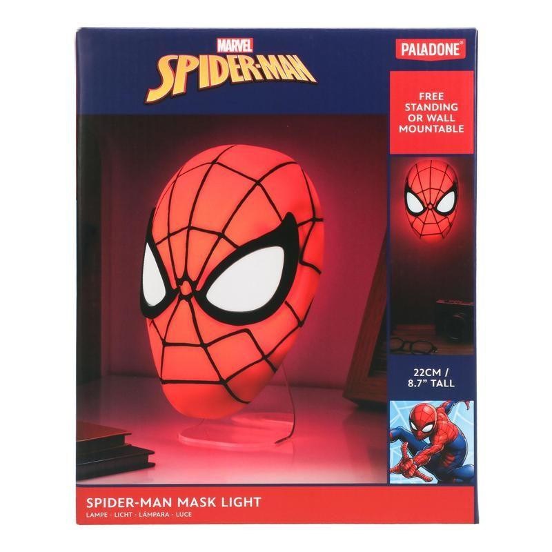 MARVEL SPIDER-MAN MASK LIGHT LAMPADA DA TAVOLO O PARETE