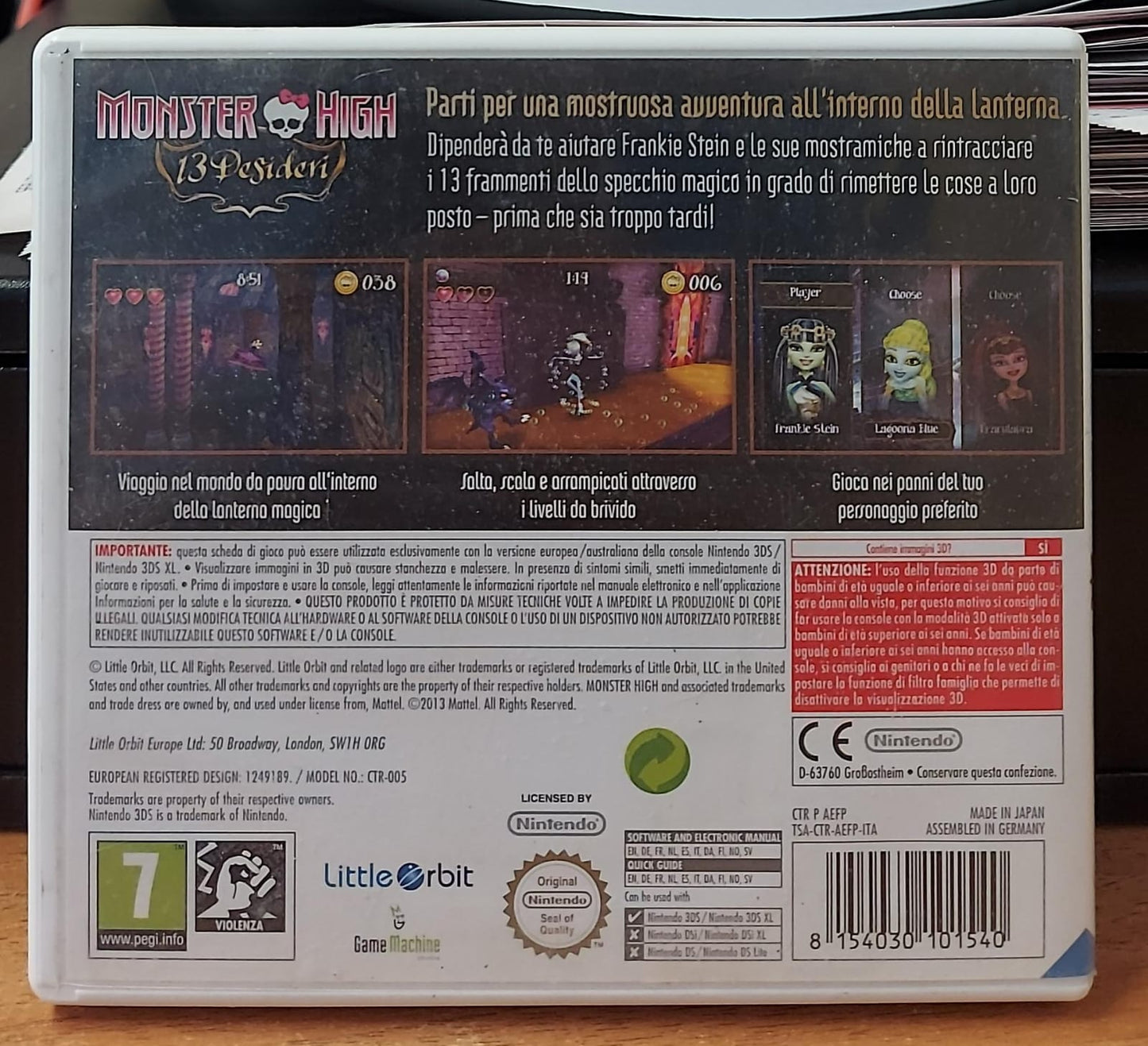 MONSTER HIGH 13 DESIDERI