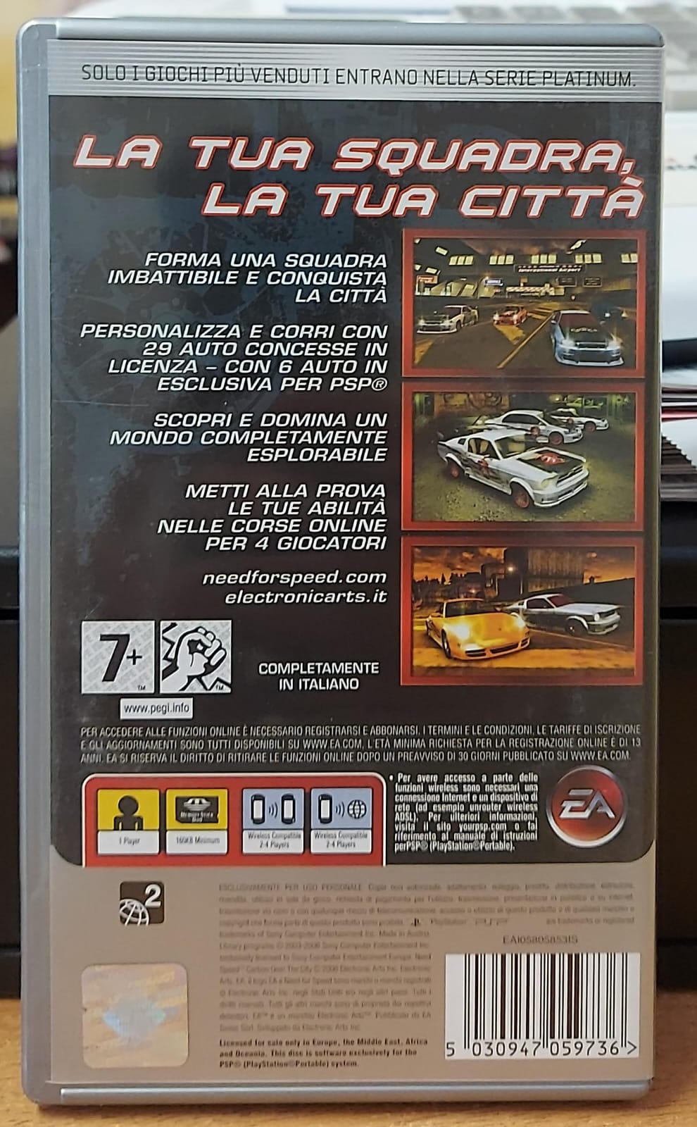 NEED FOR SPEED CARBON OWN THE CITY - PLATINUM