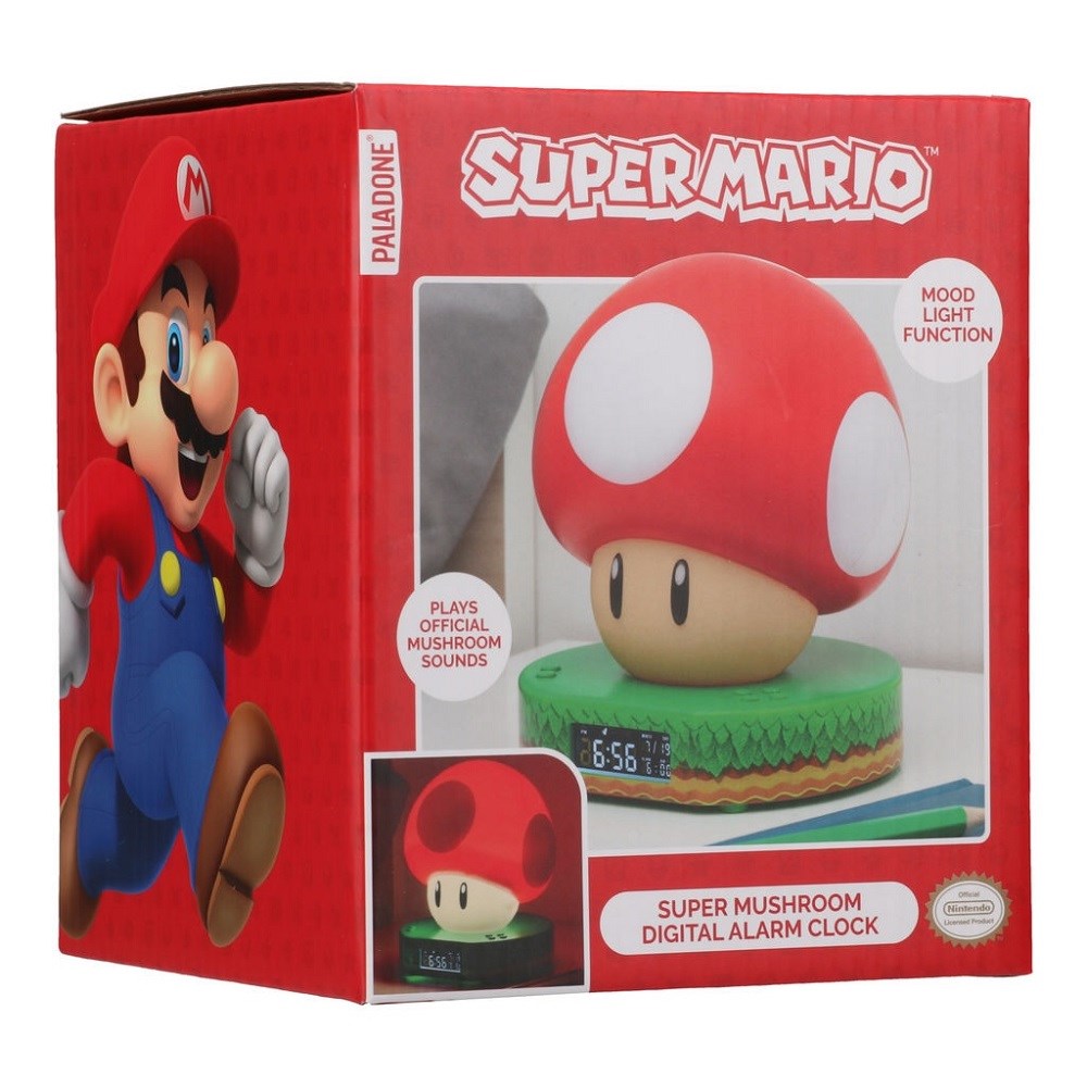 NINTENDO SUPER MARIO MUSHROOM DIGITAL ALARM CLOCK (SVEGLIA)