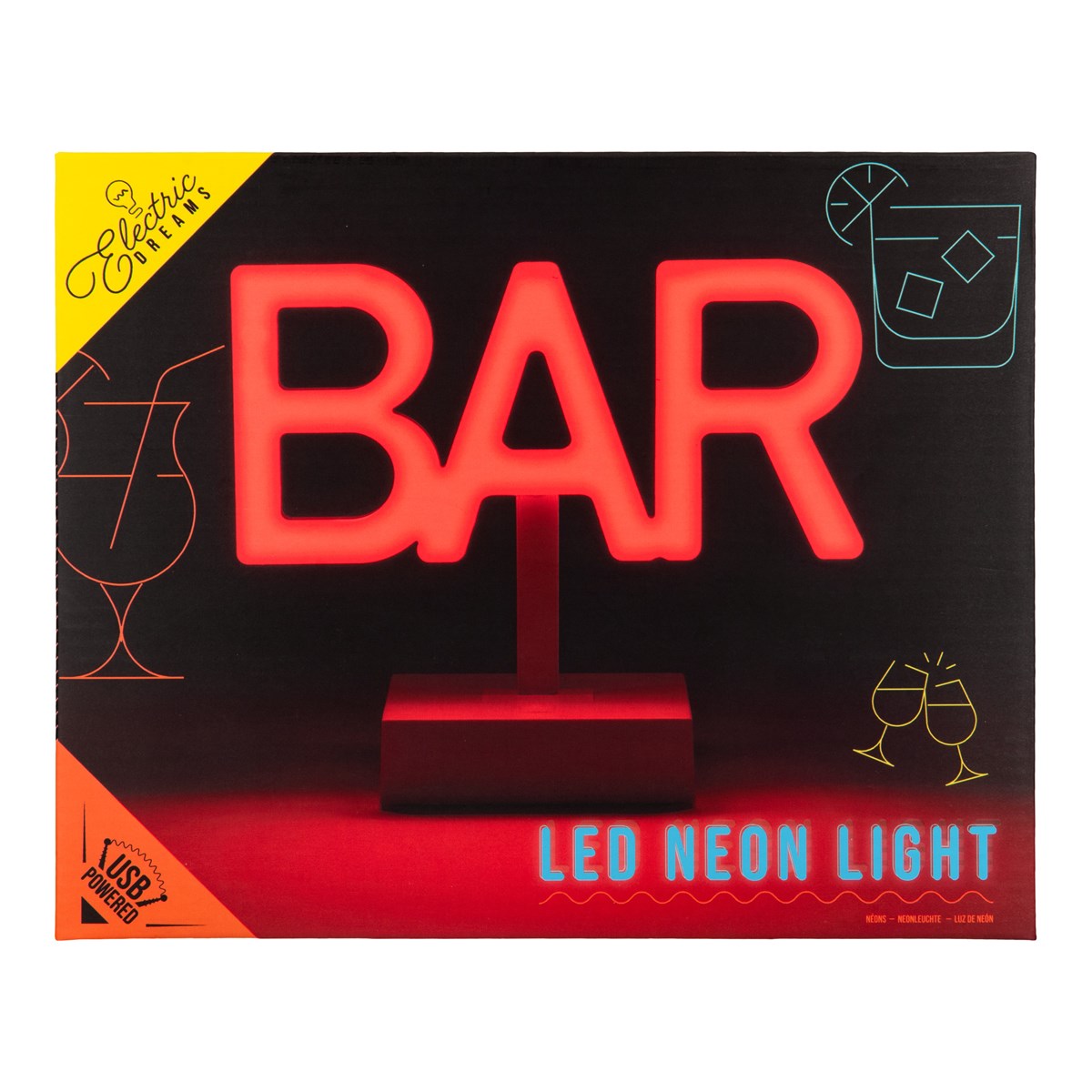 PALADONE- BAR LED NEON STANDING LIGHT