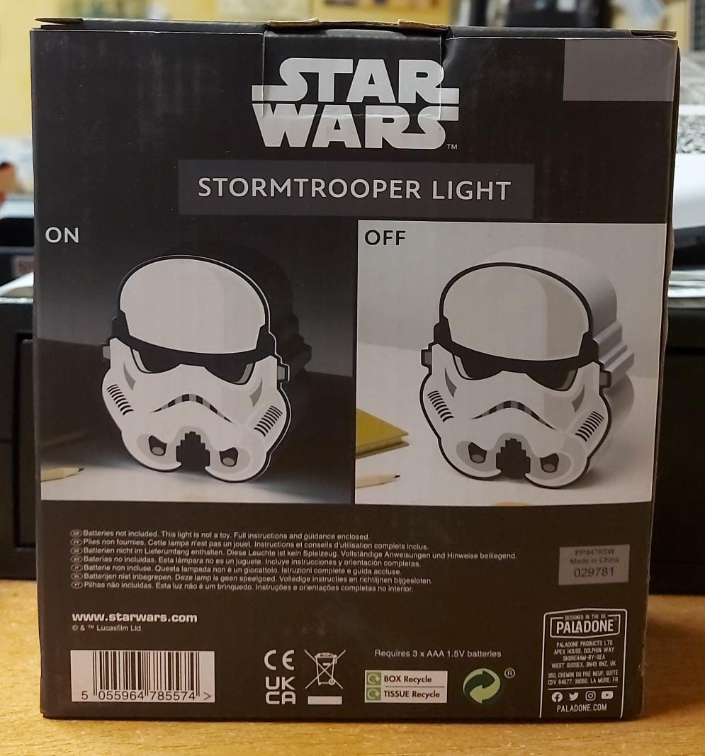 PALADONE STAR WARS STORMTROOPER LAMPADA 2D