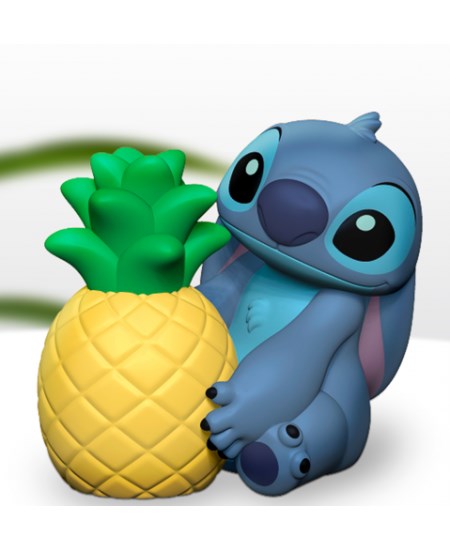 PALADONE STITCH AND PINEAPPLE SALT AND PEPPER SHAKERS