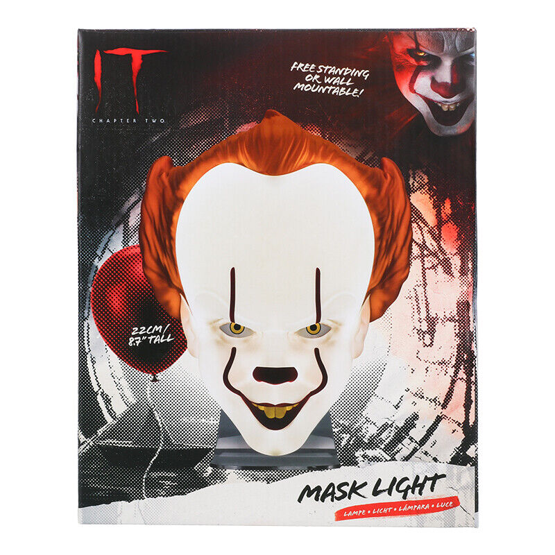 PENNYWISE IT MASK LIGHT LAMPADA DA PARETE E DA TAVOLO