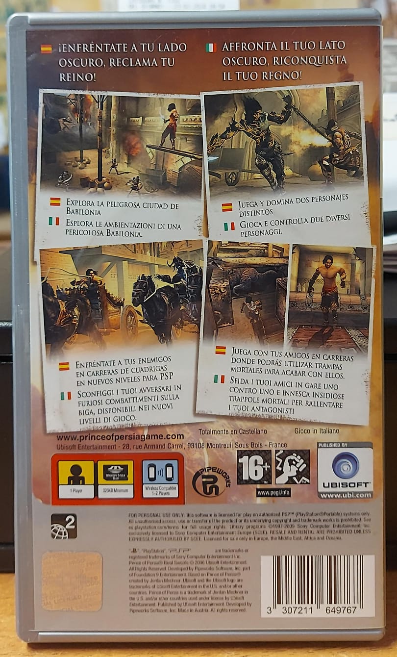 PRINCE OF PERSIA RIVAL SWORDS