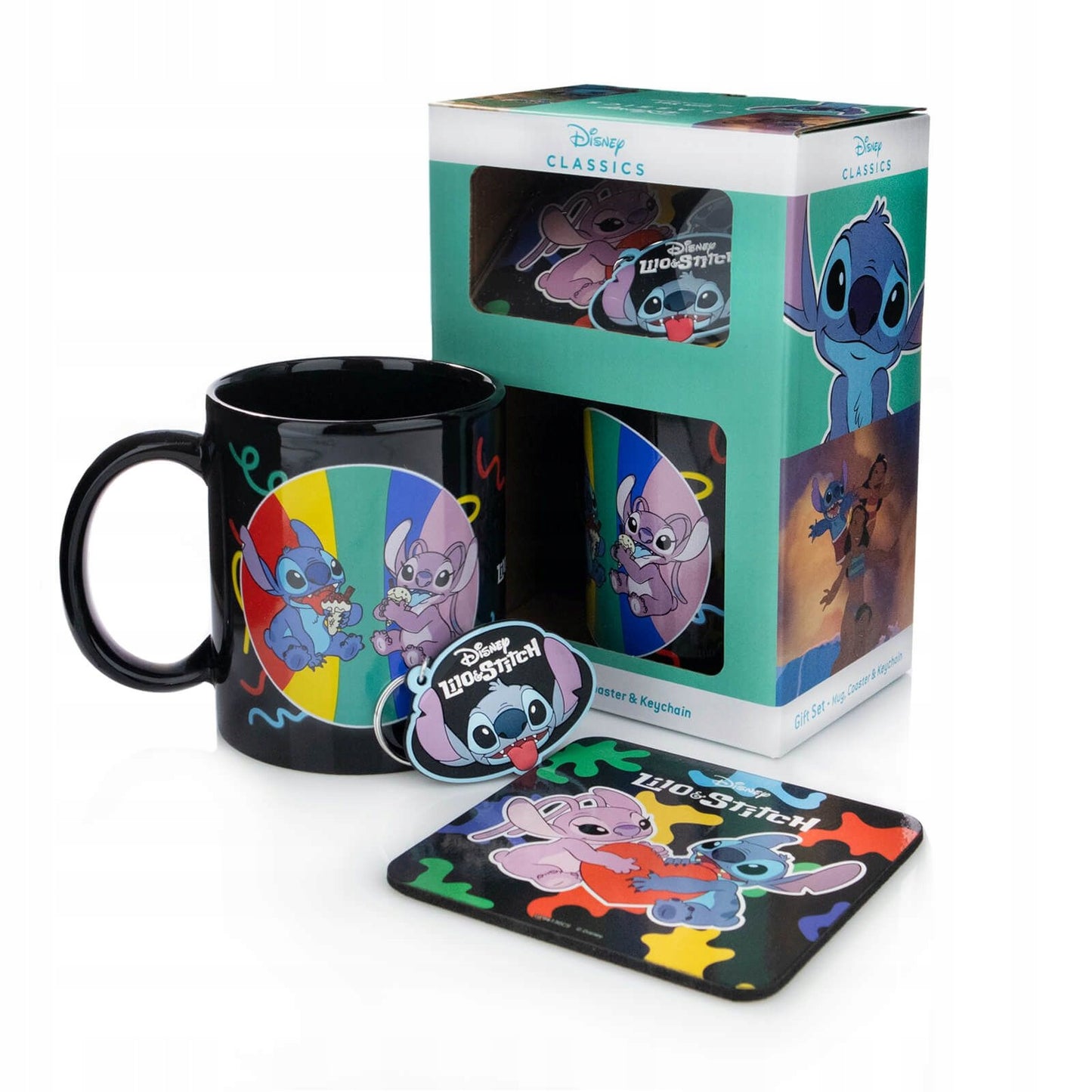 PYRAMID LILO & STITCH (YOU'RE MY FAVE) MUG COASTER KEYCHAIN GIFT SET