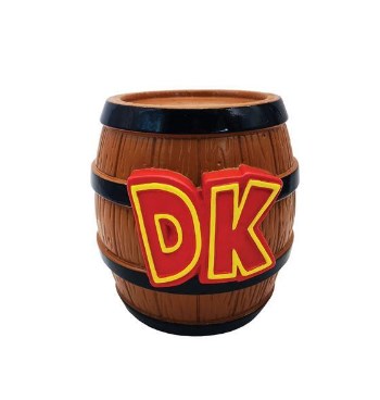 PYRAMID NINTENDO DONKEY KONG (DK BARREL) SHAPED MONEY BANK SALVADANAIO