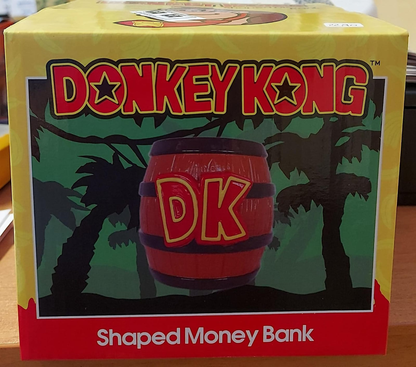PYRAMID NINTENDO DONKEY KONG (DK BARREL) SHAPED MONEY BANK SALVADANAIO