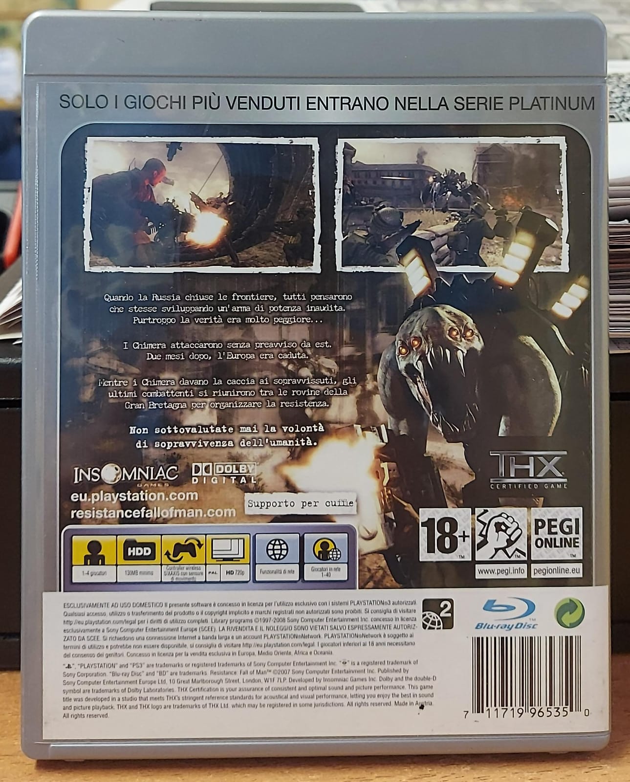 RESISTANCE FALL OF MAN - PLATINUM