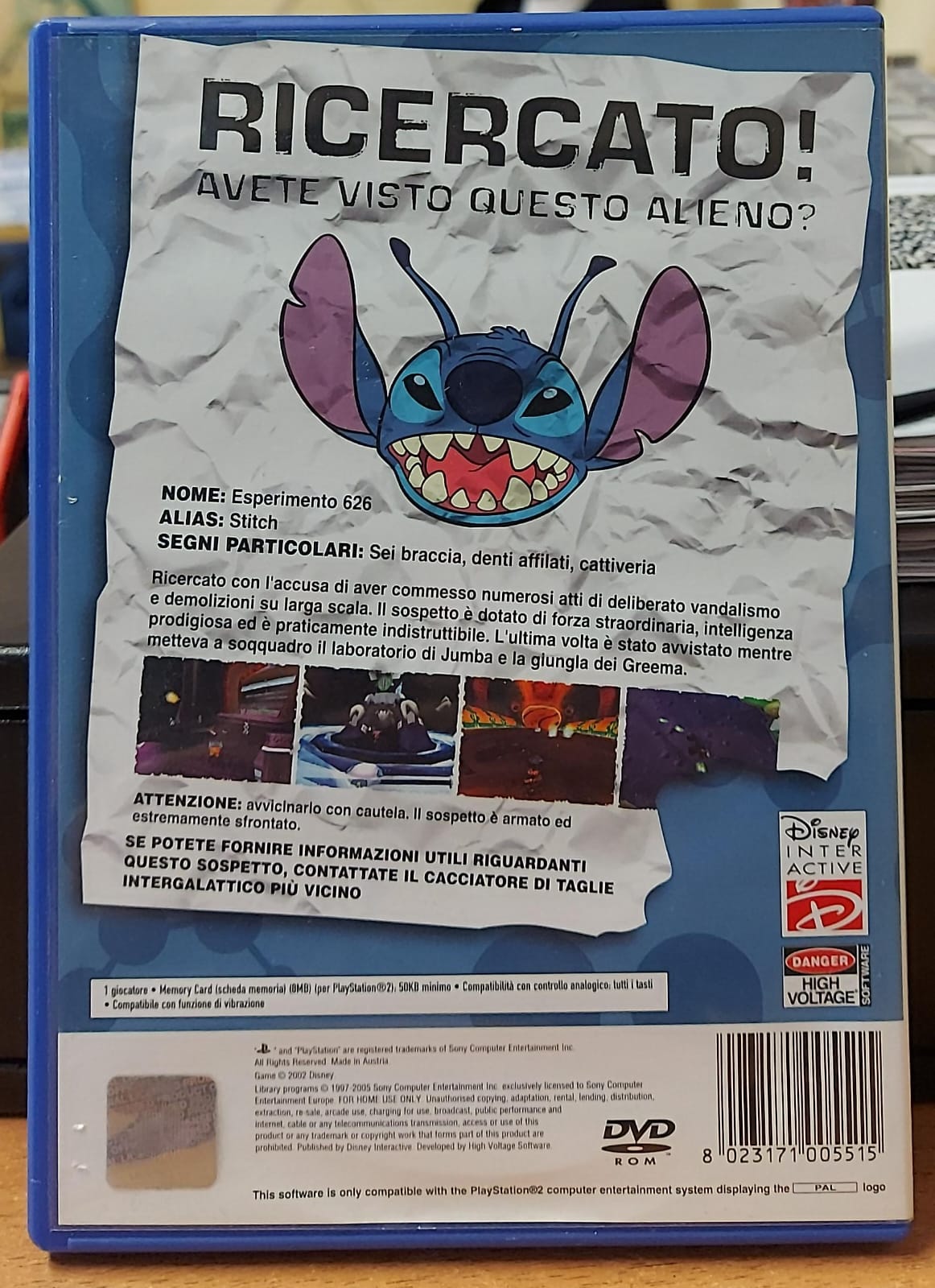 STITCH - ESPERIMENTO 626