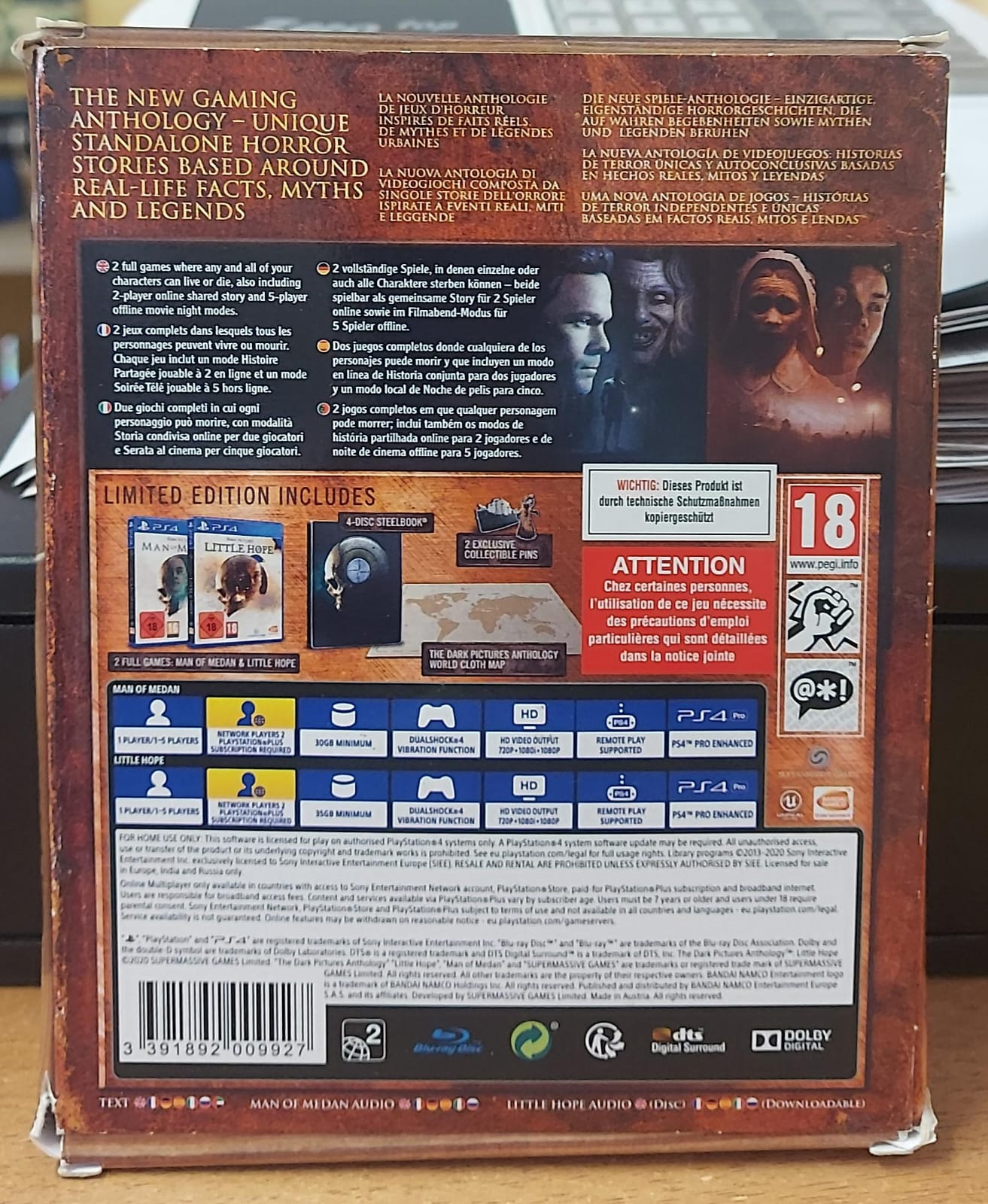 THE DARK PICTURES ANTHOLOGY VOLUME 1 CON STEELBOOK