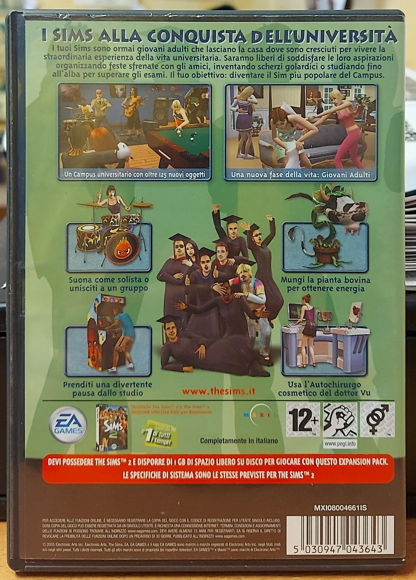 THE SIMS 2 UNIVERSITY EXPANSION PACK