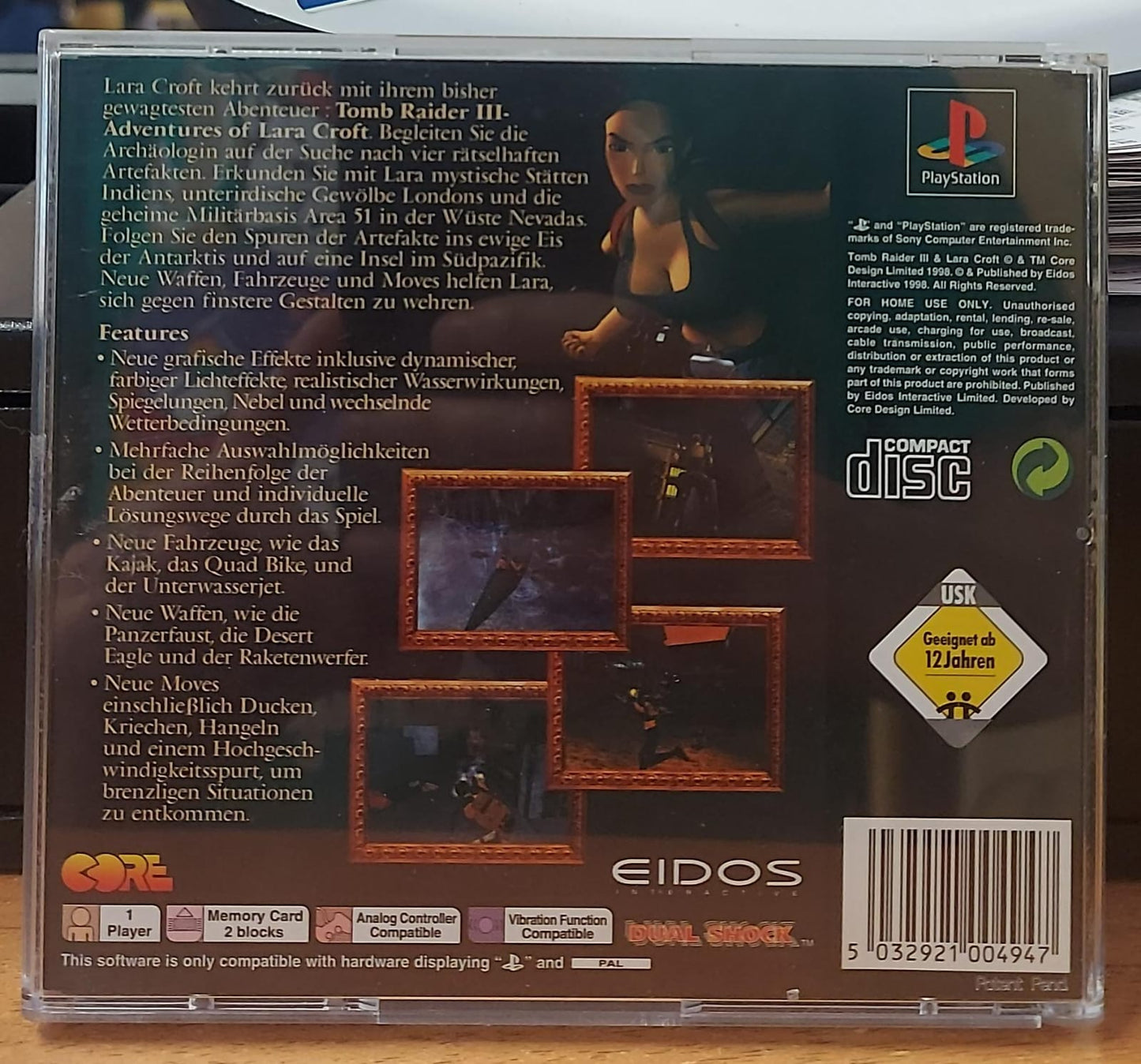 TOMB RAIDER 3 - LINGUA TEDESCA