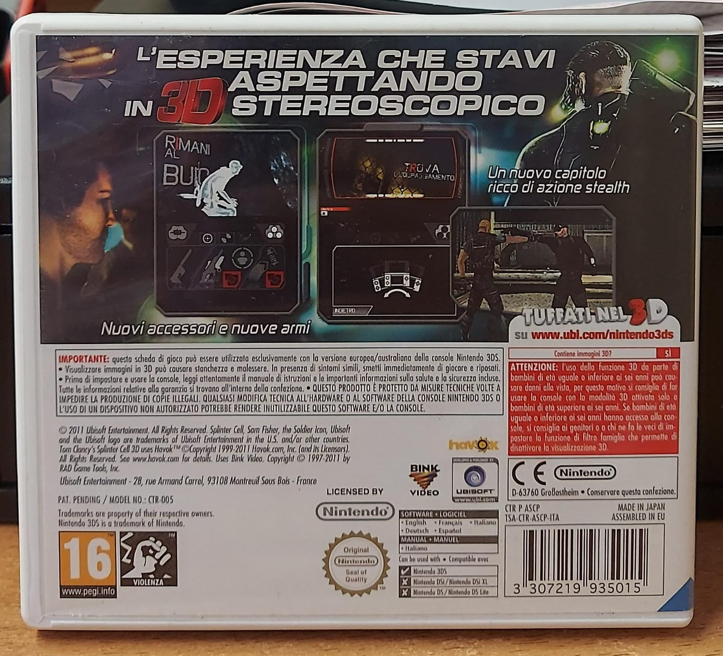 TOM CLANCY'S SPLINTER CELL 3D