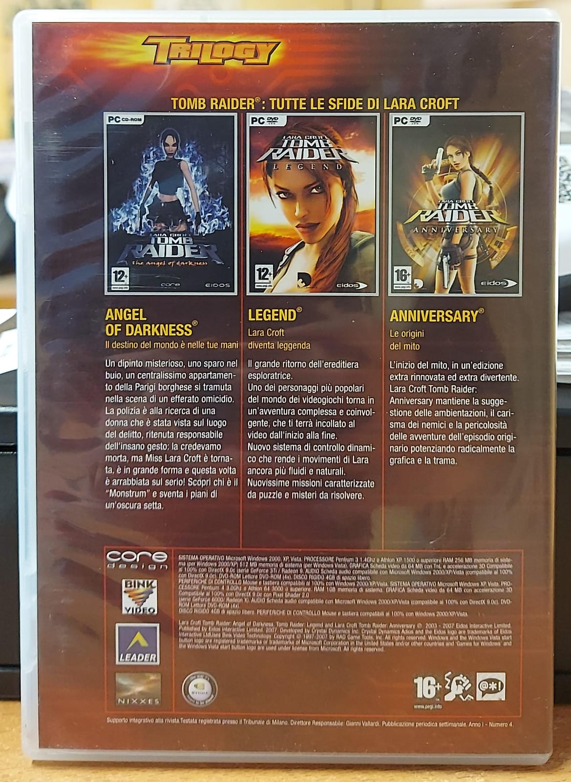 TOMB RAIDER TRILOGY (3 GIOCHI)