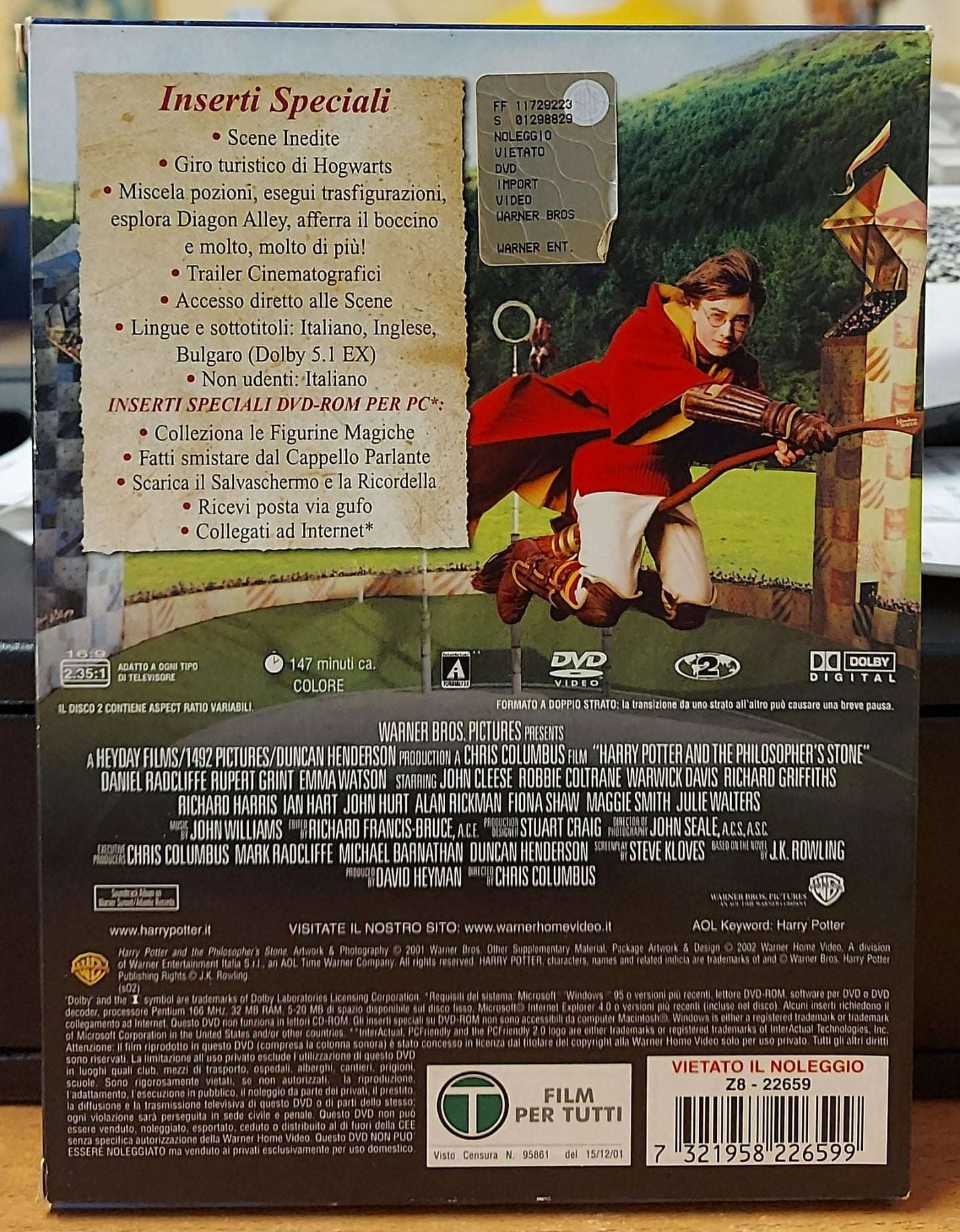 HARRY POTTER E LA PIETRA FILOSOFALE - DOPPIO DISCO