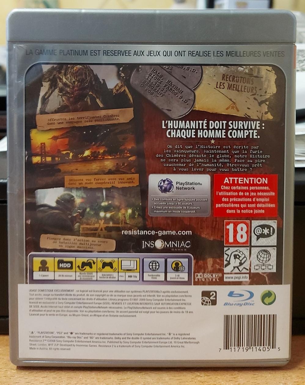 RESISTANCE 2 - PLATINUM