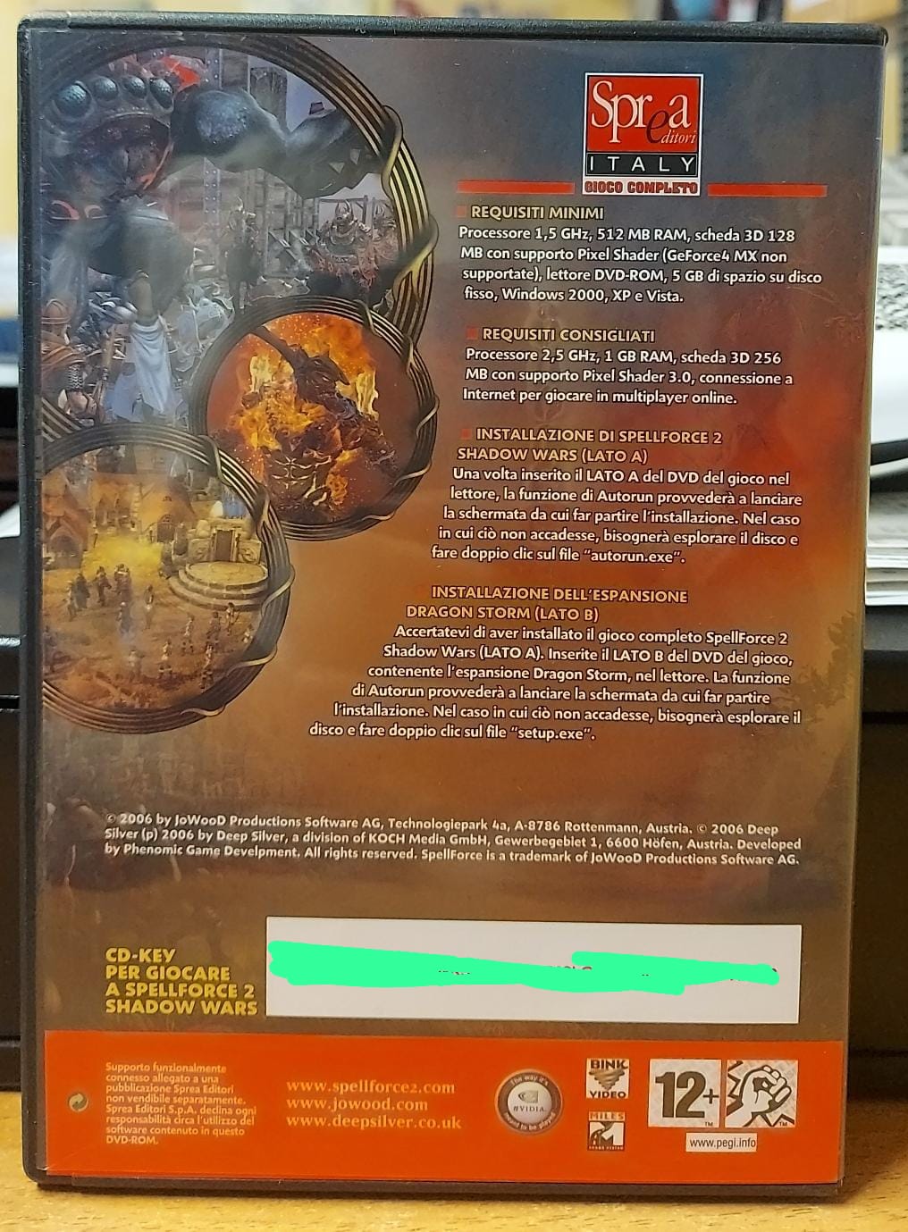 SPELLFORCE 2 SHADOW WARS + ESPANSIONE DRAGON STORM