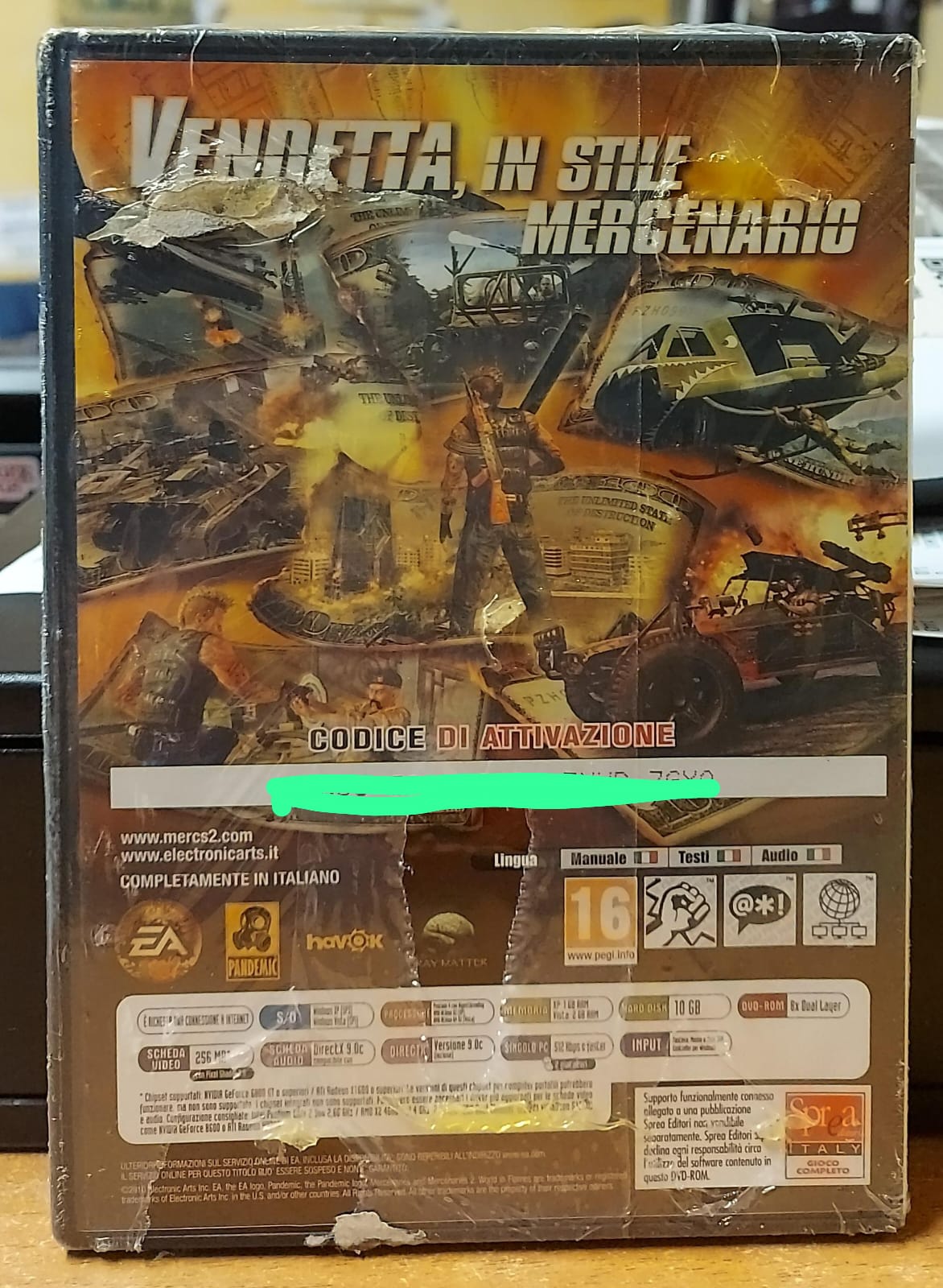 MERCENARIES 2 INFERNO DI FUOCO - NUOVO MAI APERTO