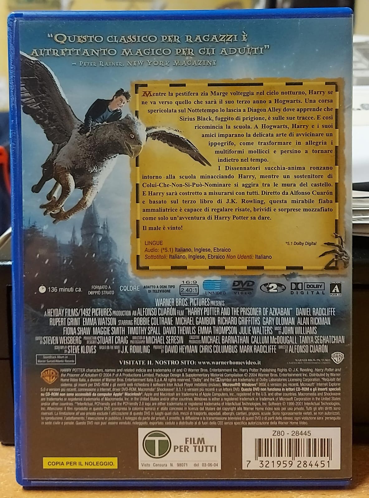 HARRY POTTER E IL PRIGIONIERO DI AZKABAN