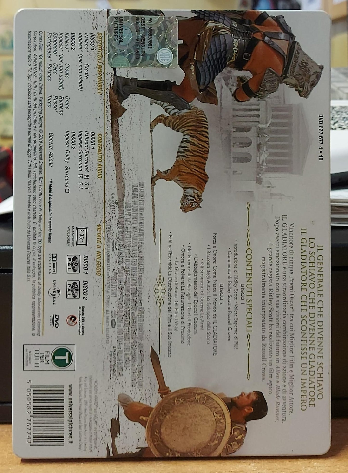 IL GLADIATORE - EXTENDED EDITION 2 DISCHI CON STEELBOOK