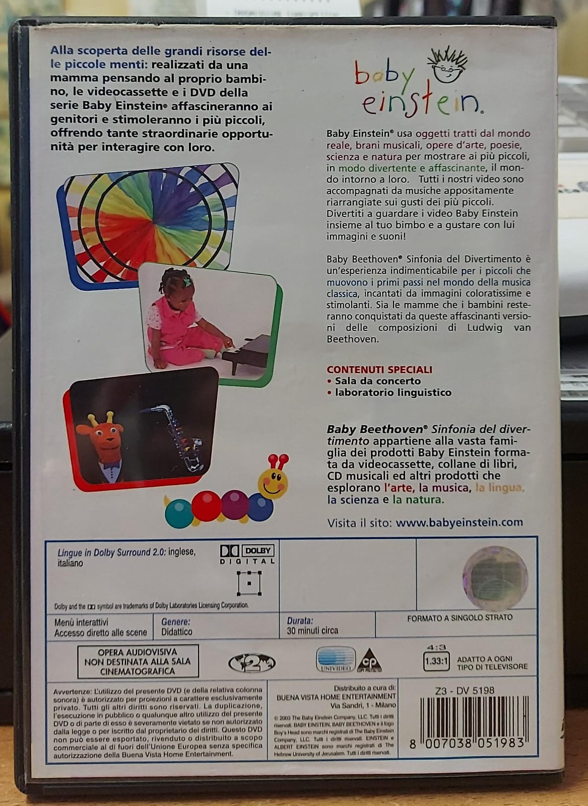 BABY EINSTEIN BABY BEETHOVEN SINFONIA DEL DIVERTIMENTO