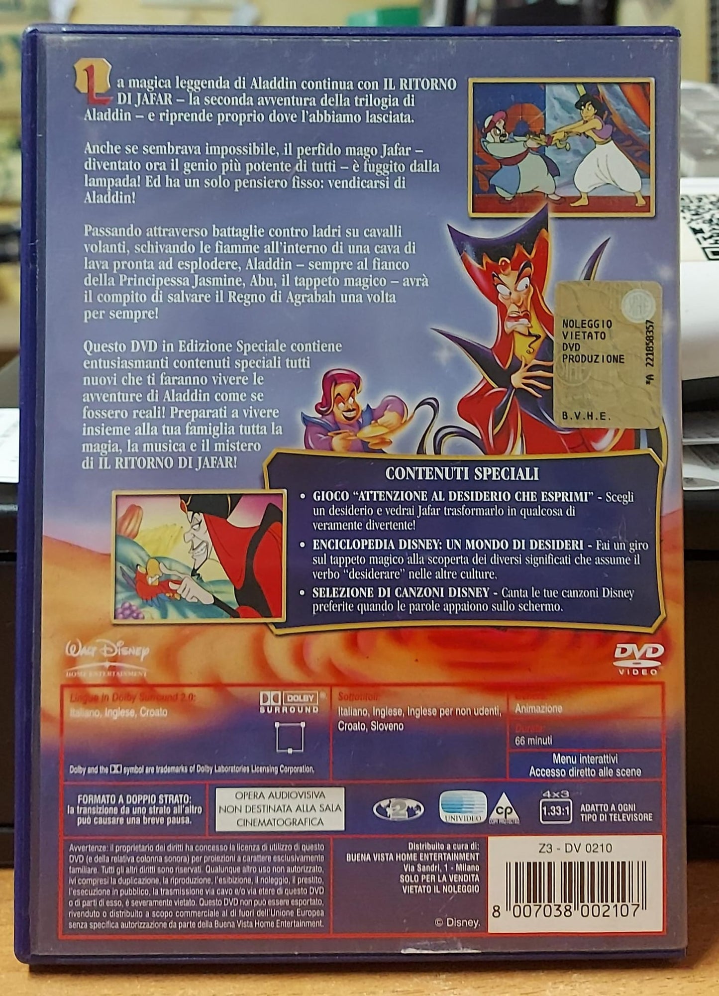 IL RITORNO DI JAFAR - EDIZIONE SPECIALE