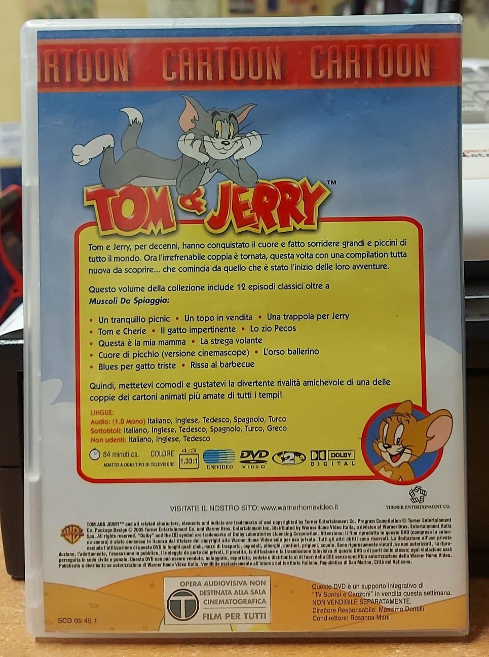 TOM & JERRY CLASSIC COLLECTION MUSCOLI DA SPIAGGIA