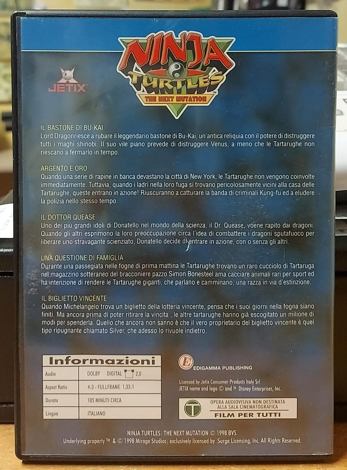 NINJA TURTLES IL BASTONE DI BU-KAI