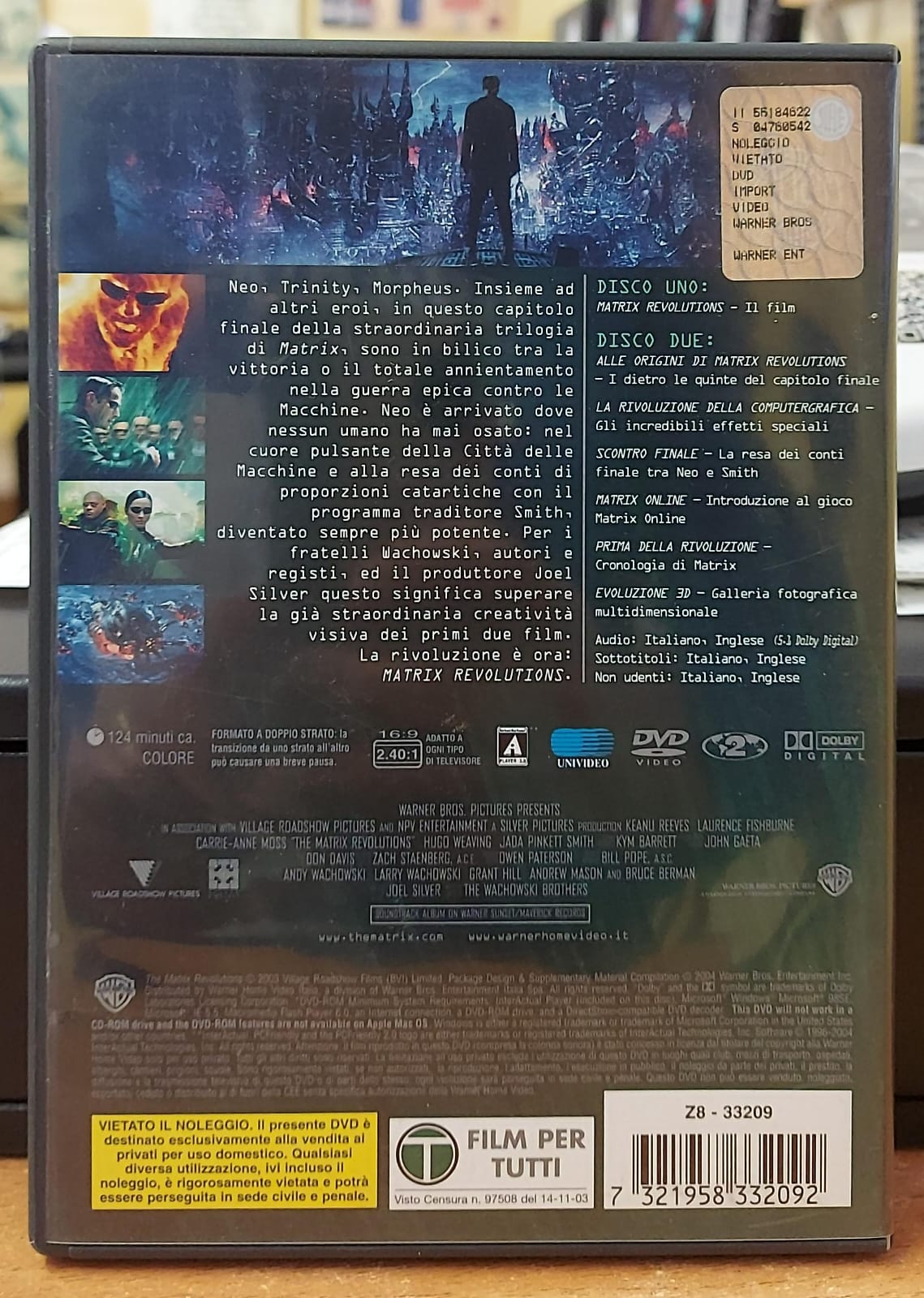 MATRIX REVOLUTIONS - EDIZIONE DOPPIO DISCO
