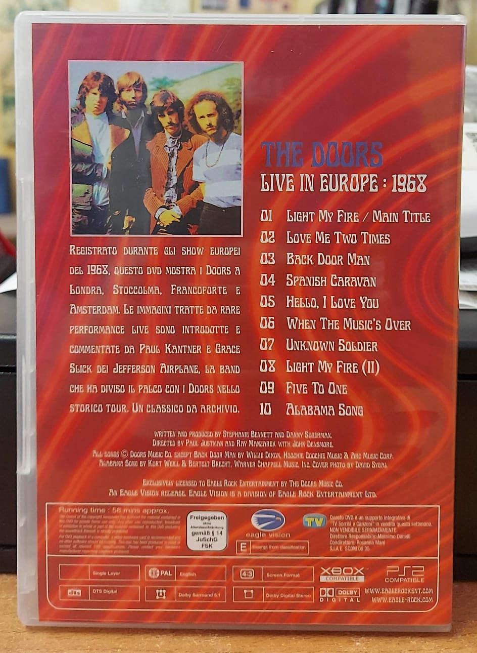 THE DOORS LIVE IN EUROPE 1968