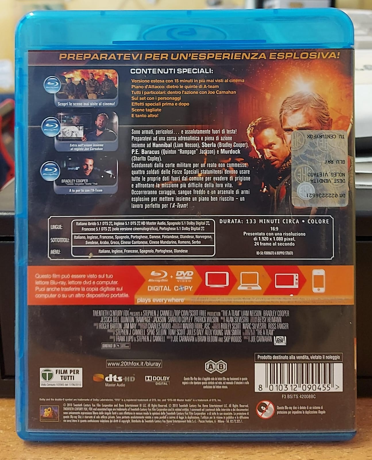 A-TEAM - VERSIONE ESTESA BLU-RAY + DVD + DIGITAL COPY