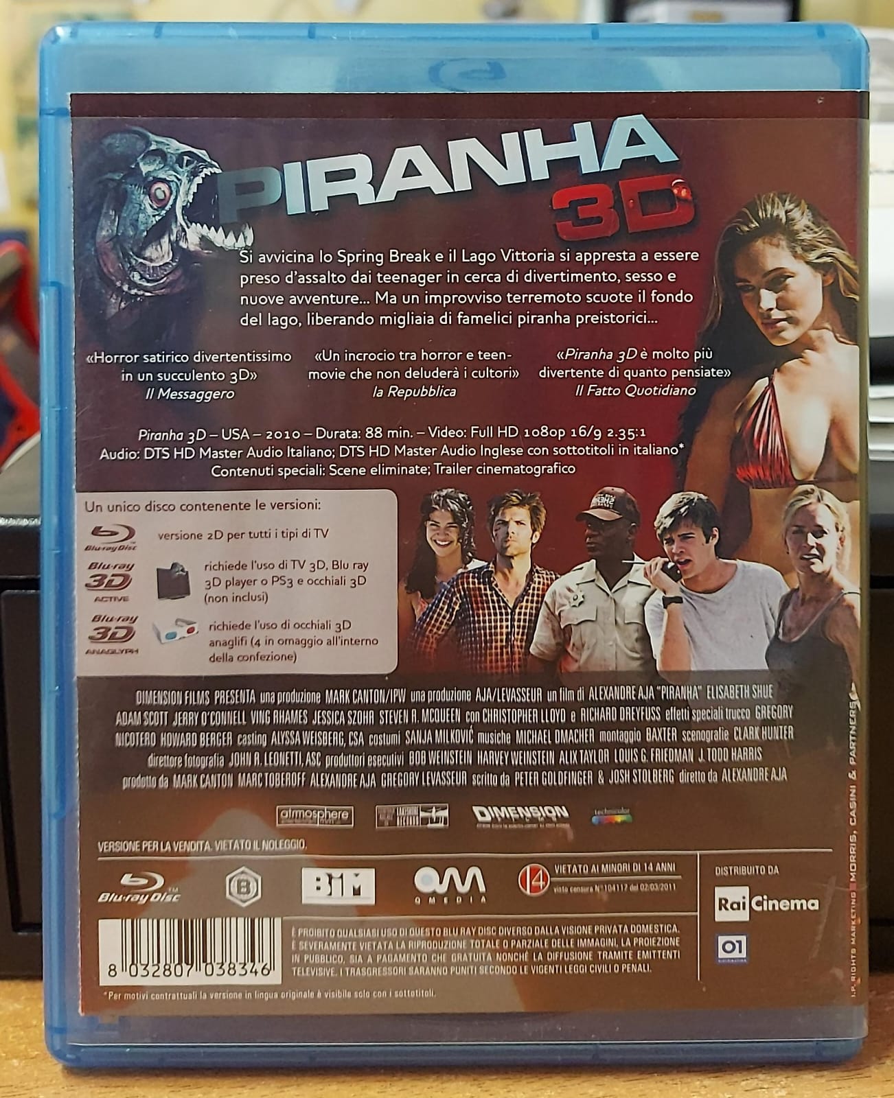 PIRANHA 3D - INCLUDE LA VERSIONE 2D