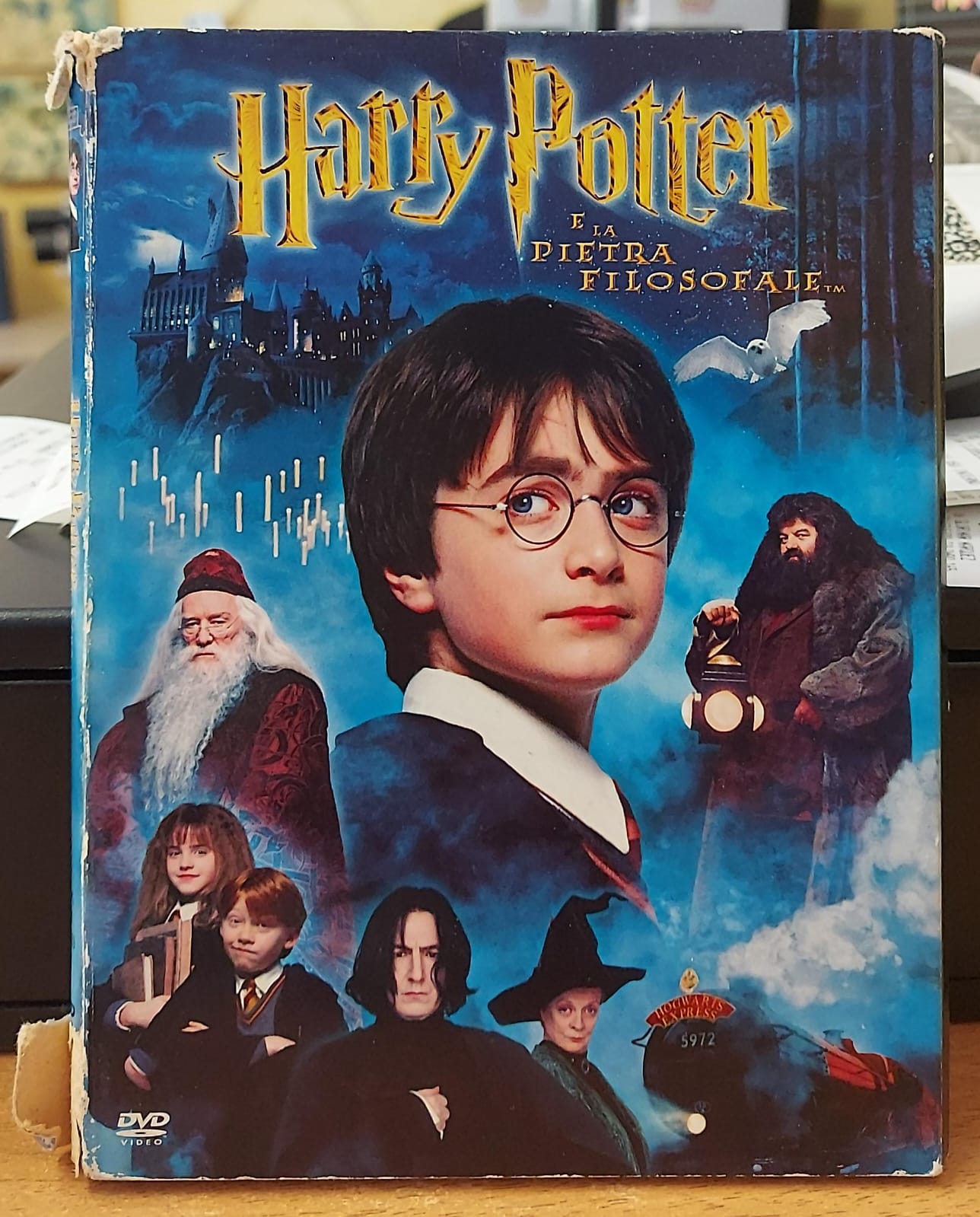 HARRY POTTER E LA PIETRA FILOSOFALE - DOPPIO DISCO - COPERTINA DANNEGGIATA