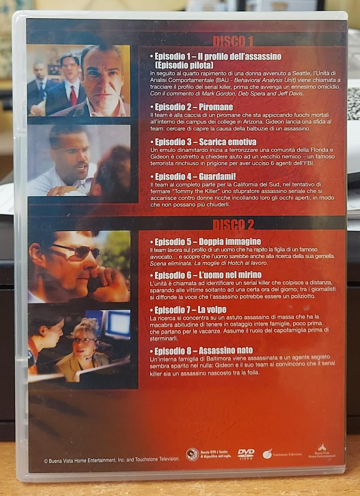 CRIMINAL MINDS PRIMA SERIE DISCHI 1 & 2
