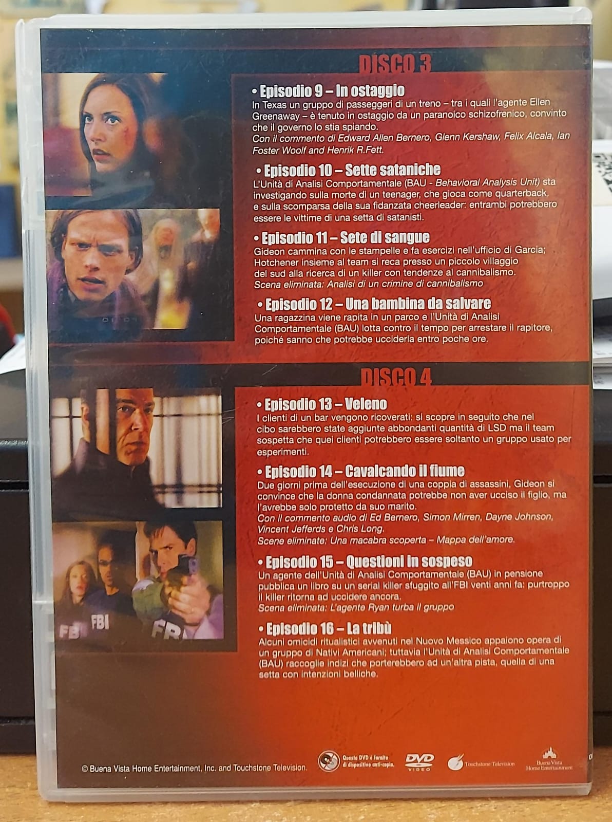 CRIMINAL MINDS PRIMA SERIE DISCHI 3 & 4