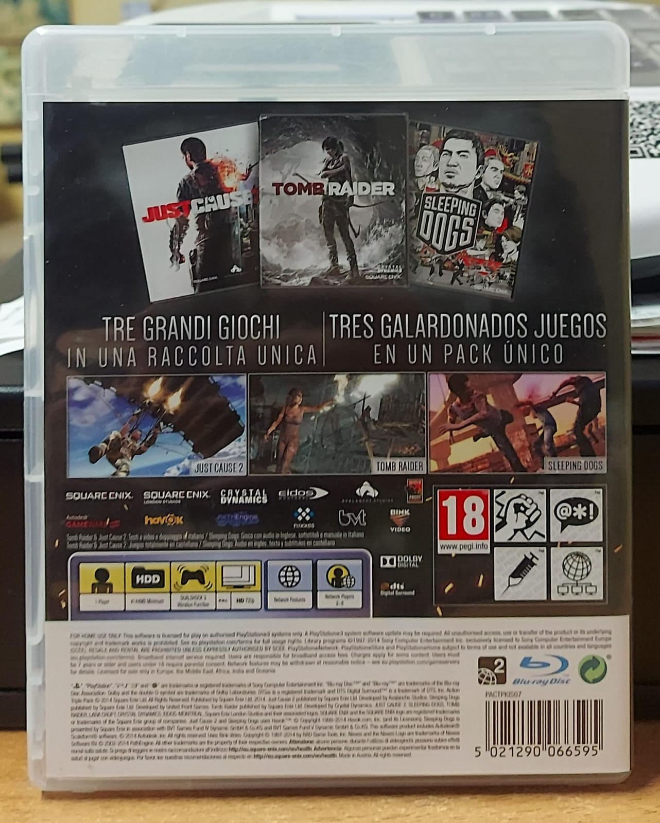 ULTIMATE ACTION TRIPLE PACK - JUST CAUSE 2 TOMB RAIDER SLEEPING DOGS