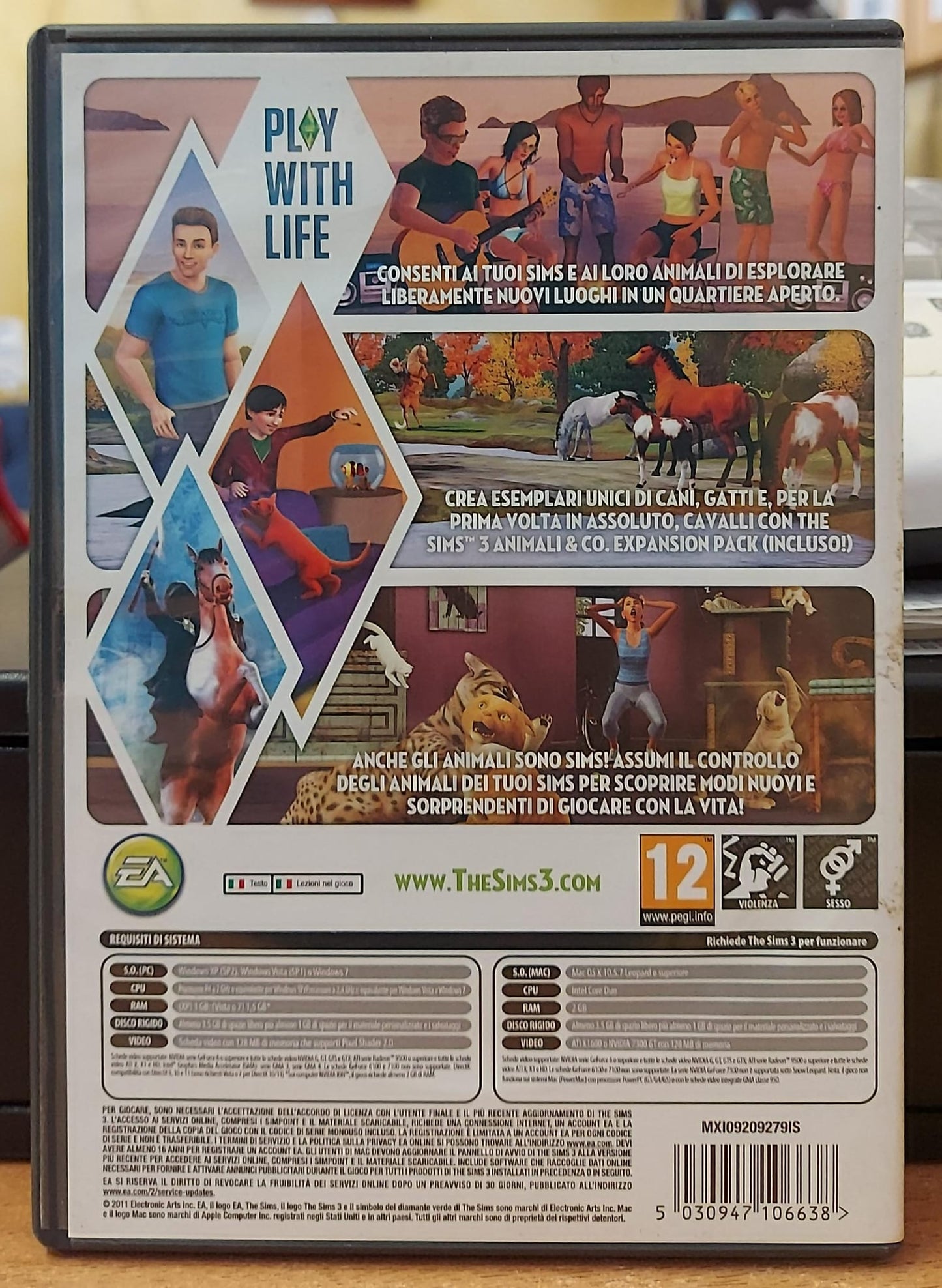 THE SIMS 3 + ESPANSIONE ANIMALI & CO.